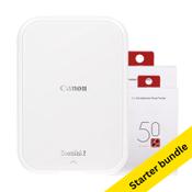 Canon Zoemini 2 pearl white mobile photo printer starter bundle image