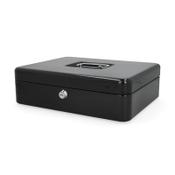 Cash box (steel, 30 x 24.5 x 9cm) | 123ink | black