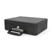 Cash box (steel, 30 x 25.5 x 9.3cm) | 123ink | black