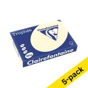 A4 120g paper (cream) | Clairefontaine | 250 sheets x5 image