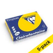 A4 120g paper (golden yellow) | Clairefontaine | 250 sheets x5 image