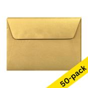 C6 envelope 114 x 162mm | gold self-adhesive, 120g | Clairefontaine | 50-pack image