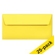 DL (EA5/6) envelope 110 x 220mm | intense yellow self-adhesive, 120g | Clairefontaine | 25-pack image