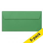 Envelope 110 x 220mm (DL | EA5/6) | forest green PEEL &amp; SEAL, 120g | Clairefontaine | 5-pack image