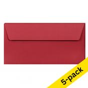 Envelope 110 x 220mm (DL | EA5/6) | intense red PEEL &amp; SEAL, 120g | Clairefontaine | 5-pack image