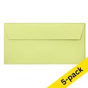 Envelope 110 x 220mm (DL | EA5/6) | leaf green PEEL &amp; SEAL, 120g | Clairefontaine | 5-pack image