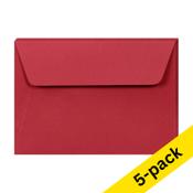 Envelope 114 x 162mm (C6) | intense red PEEL &amp; SEAL, 120g | Clairefontaine | 5-pack image