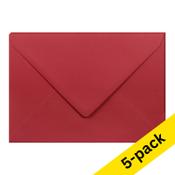 Envelope 162 x 229mm (C5) | intense red PEEL &amp; SEAL, 120g | Clairefontaine | 5-pack image