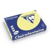 Clairefontaine lemon yellow A4 coloured paper, 120gsm (250 sheets) image