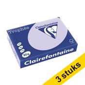 Clairefontaine lilac A4 coloured paper, 80gsm (500 sheets) (3-pack) image