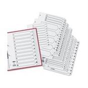 Concord white A4 pukka A - Z index with mylar tabs