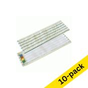 Flat mop head | velcro microfibre white/blue | Contico economy | 10-pack image