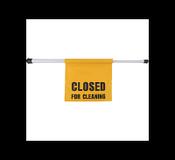 Contico closed for cleaning hanging door sign image