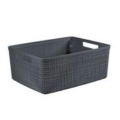 Curver Jute dark grey L storage basket, 20 litres image
