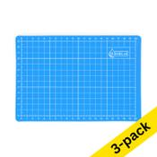 Cutting mat A5 (230 x 190mm) | 3-layer | 123ink 3-pack