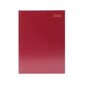 Desk diary 2026 A5 | Day per page | burgundy image