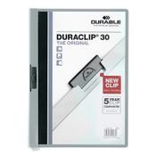 A4 Clip folder (30-page) | Durable Duraclip grey image