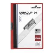 A4 Clip folder (30-page) | Durable Duraclip red image