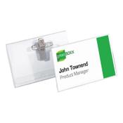Name badge with combi-clip | 90 x 54mm | Durable | 50-pack image