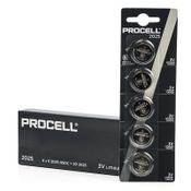 Duracell Procell CR2025 Lithium button cell battery (5-pack) image