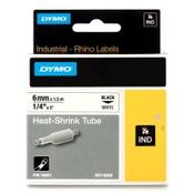 Dymo 18051 IND Rhino black on white heat-shrink tape, 6mm (original Dymo) image