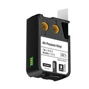 Dymo 1868753 XTL vinyl tape, black on white, 24mm (original Dymo) image