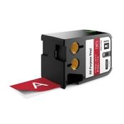 Dymo 1868764 XTL vinyl tape, white on red, 41mm (original Dymo) image
