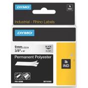 Dymo S0718160 / 18508 IND Rhino black on transparent permanent polyester tape, 9mm  (original Dymo) image