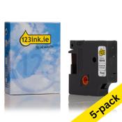 Dymo S0720670 / 40910 black on transparent tape, 9mm (123ink version) | 5-pack