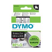 Dymo S0720670 / 40910 black on transparent tape, 9mm (original Dymo) image