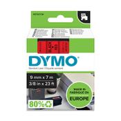 Dymo S0720720 / 40917 black on red tape, 9mm (original Dymo) image