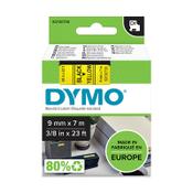 Dymo S0720730 / 40918 black on yellow tape, 9mm (original Dymo) image