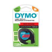 Dymo S0721630 / 91203 red plastic tape, 12mm (original Dymo) image