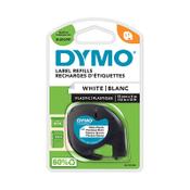 Dymo S0721660 / 91221 white plastic tape, 12mm (original Dymo) image