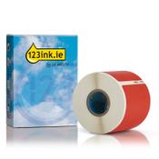 Dymo S0722430 / 99014 red shipping and name badge labels (123ink version)
