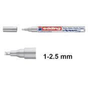 Edding 753 silver calligraphy gloss paint marker (1mm - 2.5mm) image