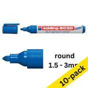 Edding 8030 NLS high-tech blue marker (10-pack) image