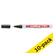 Paint marker 0.8mm round | Edding 780 | black | 10-pack image