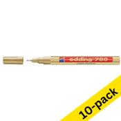 Paint marker 0.8mm round | Edding 780 | gold | 10-pack image