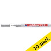 Paint marker 0.8mm round | Edding 780 | silver | 10-pack