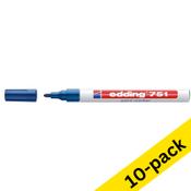 Paint marker 1 - 2mm round | Edding 751 | blue | 10-pack image