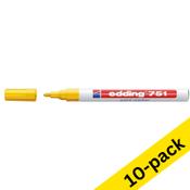 Paint marker 1 - 2mm round | Edding 751 | yellow | 10-pack image