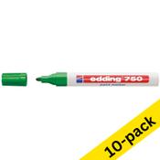 Paint marker 2 - 4mm round | Edding 750 | green | 10-pack image