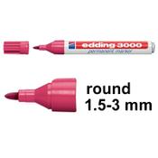 Permanent marker 1.5 - 3mm | Edding 3000 | carmine image