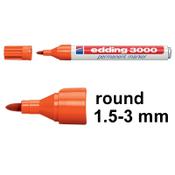 Permanent marker 1.5 - 3mm | Edding 3000 | orange image