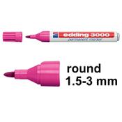 Permanent marker 1.5 - 3mm | Edding 3000 | pink image