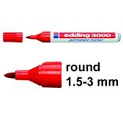 Permanent marker 1.5 - 3mm | Edding 3000 | red image