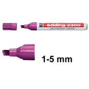 Permanent marker 1 - 5mm chisel | Edding 3300 | magenta image