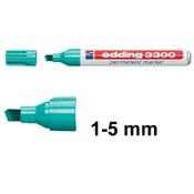 Permanent marker 1 - 5mm chisel | Edding 3300 | turquoise image