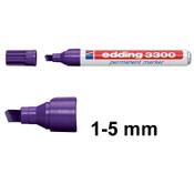 Permanent marker 1 - 5mm chisel | Edding 3300 | violet image